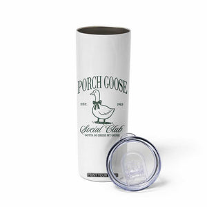 Porch Goose Skinny Tumbler Cute Garden Club Vibes Moms Grandmas TS10 Print Your Wear