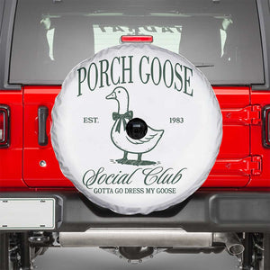 Porch Goose Spare Tire Cover Cute Garden Club Vibes Moms Grandmas TS10 White Print Your Wear