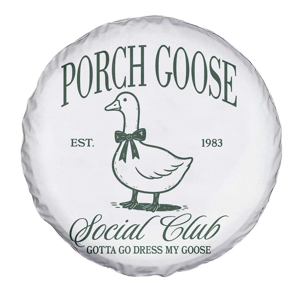 Porch Goose Spare Tire Cover Cute Garden Club Vibes Moms Grandmas TS10 Print Your Wear