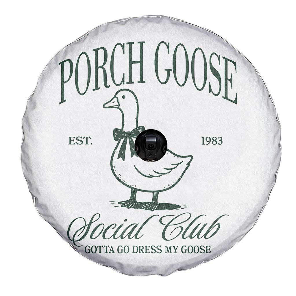 Porch Goose Spare Tire Cover Cute Garden Club Vibes Moms Grandmas TS10 Print Your Wear