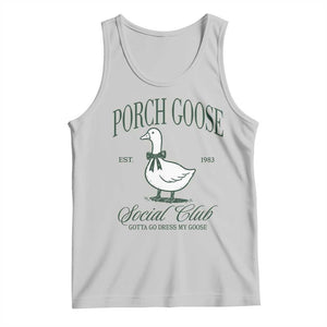 Porch Goose Tank Top Cute Garden Club Vibes Moms Grandmas TS10 Ash Print Your Wear