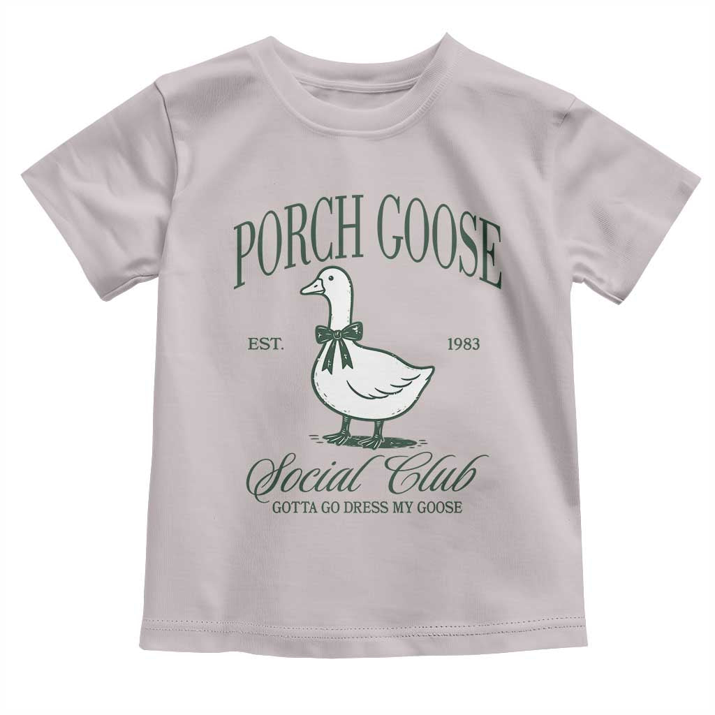 Porch Goose Toddler T Shirt Cute Garden Club Vibes Moms Grandmas TS10 Ice Gray Print Your Wear