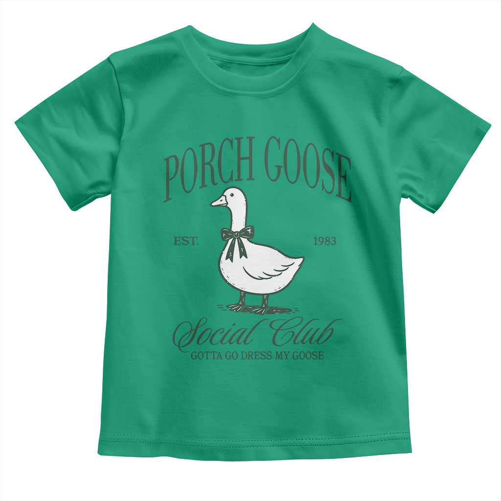 Porch Goose Toddler T Shirt Cute Garden Club Vibes Moms Grandmas TS10 Irish Green Print Your Wear