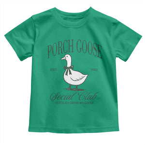 Porch Goose Toddler T Shirt Cute Garden Club Vibes Moms Grandmas TS10 Irish Green Print Your Wear