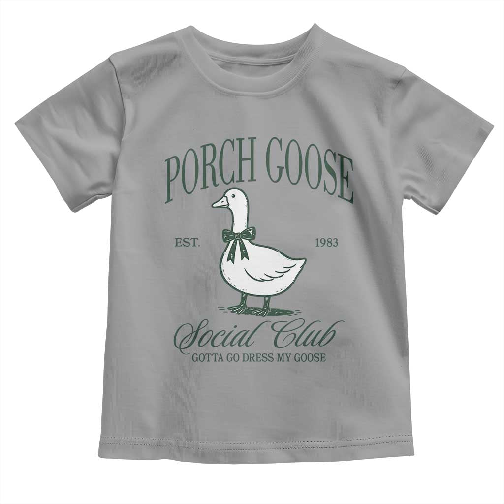 Porch Goose Toddler T Shirt Cute Garden Club Vibes Moms Grandmas TS10 Sport Gray Print Your Wear