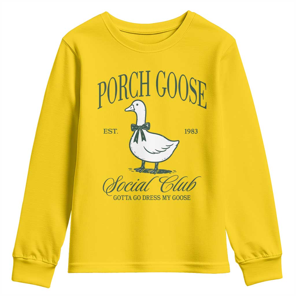 Porch Goose Youth Sweatshirt Cute Garden Club Vibes Moms Grandmas TS10 Daisy Print Your Wear
