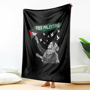 Free Palestine Throw Blanket Gaza Palestinian Flag TS10 Print Your Wear