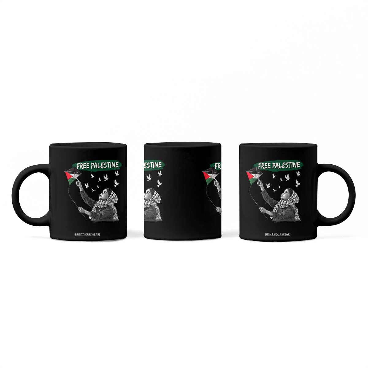 Free Palestine Coffee Mug Gaza Palestinian Flag TS10 Print Your Wear
