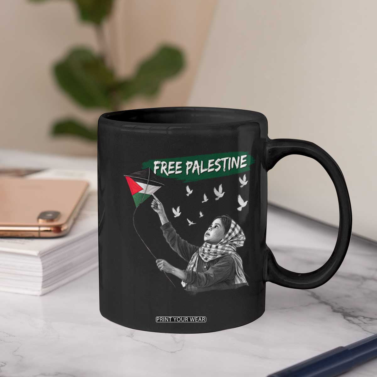 Free Palestine Coffee Mug Gaza Palestinian Flag TS10 Print Your Wear