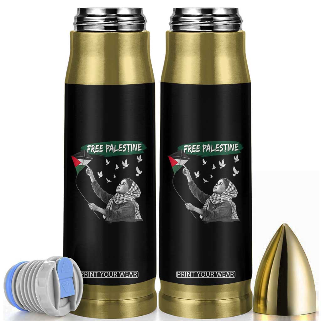Free Palestine Bullet Tumbler Gaza Palestinian Flag TS10 Black Print Your Wear