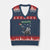 Free Palestine V-Neck Knit Sweater Vest Gaza Palestinian Flag TS10 Navy Red Print Your Wear