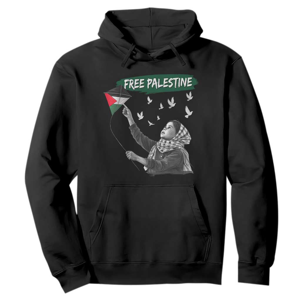 Free Palestine Hoodie Gaza Palestinian Flag TS10 Black Print Your Wear