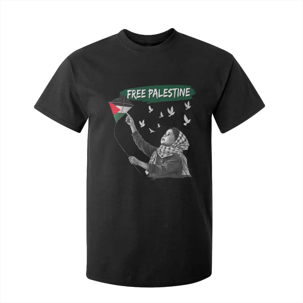 Free Palestine T Shirt For Kid Gaza Palestinian Flag TS10 Black Print Your Wear