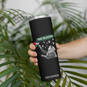 Free Palestine Skinny Tumbler Gaza Palestinian Flag TS10 Print Your Wear