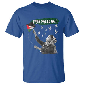 Free Palestine T Shirt Gaza Palestinian Flag TS10 Royal Blue Print Your Wear