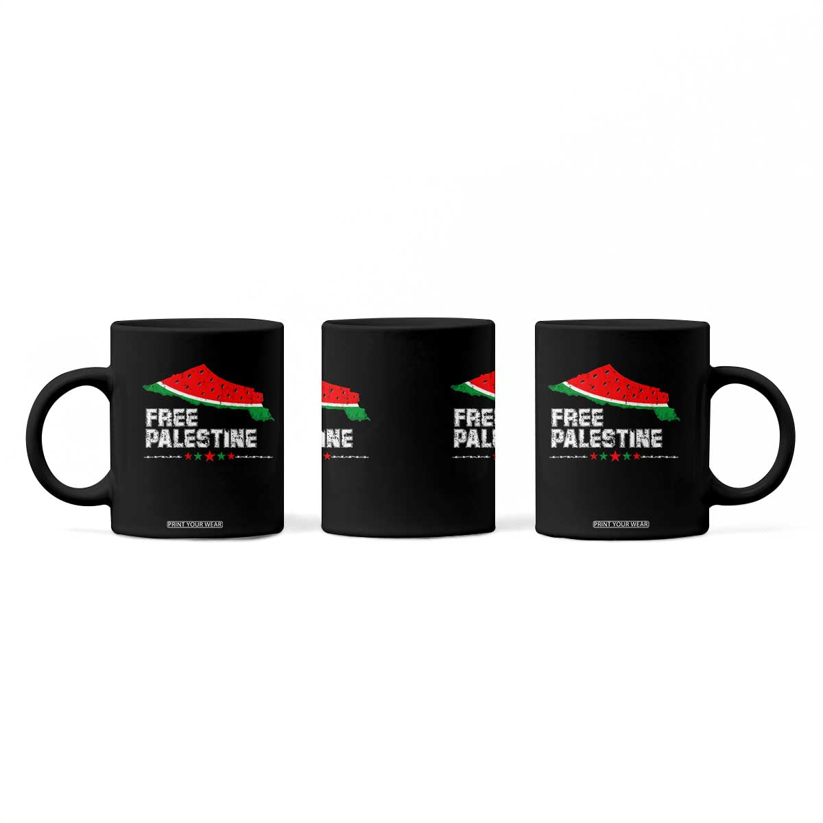 Free Palestine Coffee Mug Watermelon Map TS10 Print Your Wear