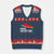 Free Palestine V-Neck Knit Sweater Vest Watermelon Map TS10 Navy Red Print Your Wear