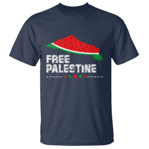Free Palestine T Shirt Watermelon Map TS10 Navy Print Your Wear