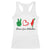 Peace Love Palestine Racerback Tank Top Gaza Palestinian Flag TS10 White Print Your Wear