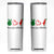 Peace Love Palestine Skinny Tumbler Gaza Palestinian Flag TS10 White Print Your Wear
