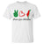 Peace Love Palestine T Shirt Gaza Palestinian Flag TS10 White Print Your Wear