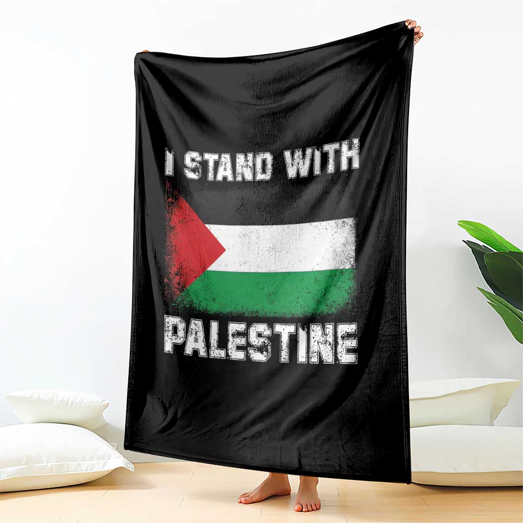 Stand With Palestine Throw Blanket Gaza Palestinian Flag TS10 Print Your Wear