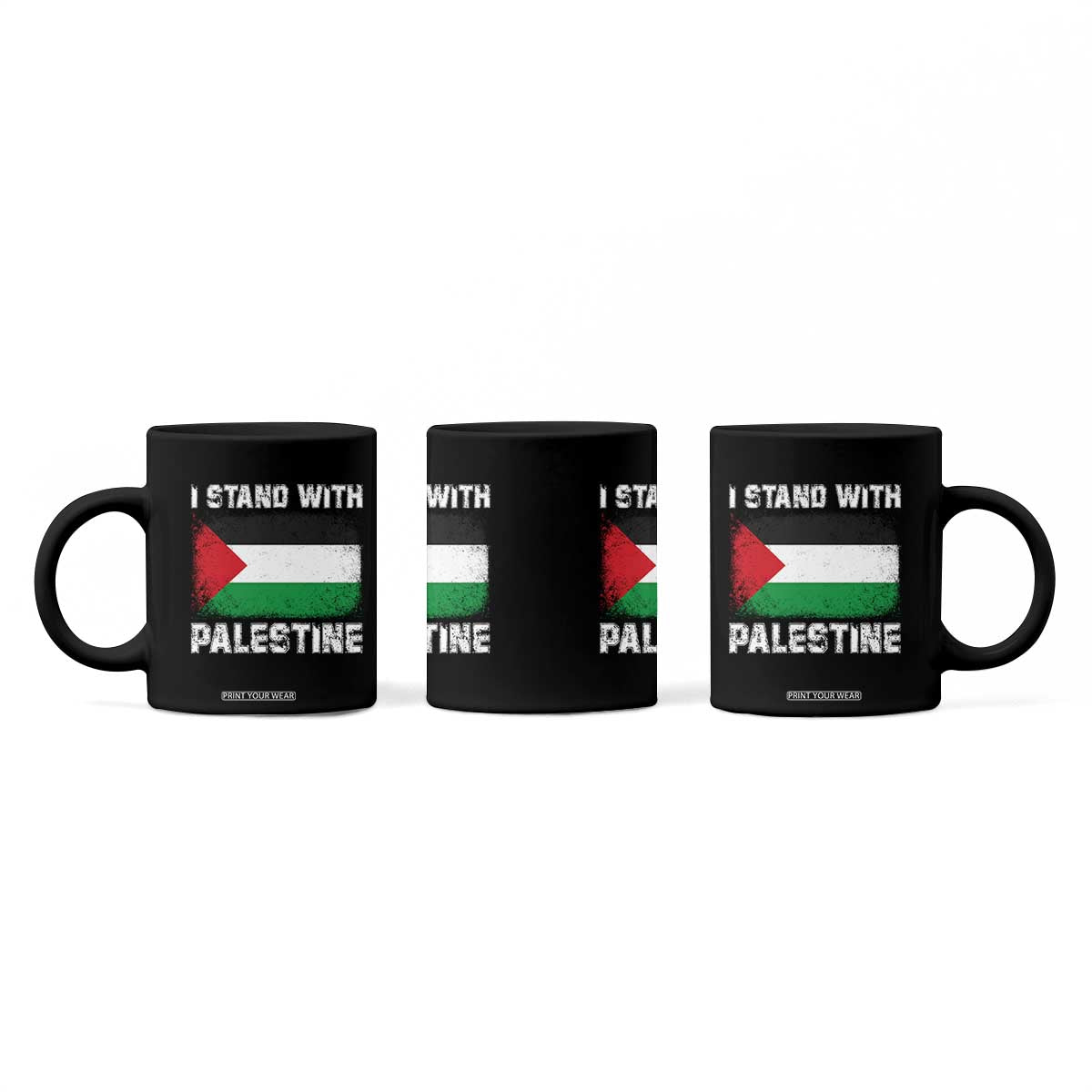Stand With Palestine Coffee Mug Gaza Palestinian Flag TS10 Print Your Wear