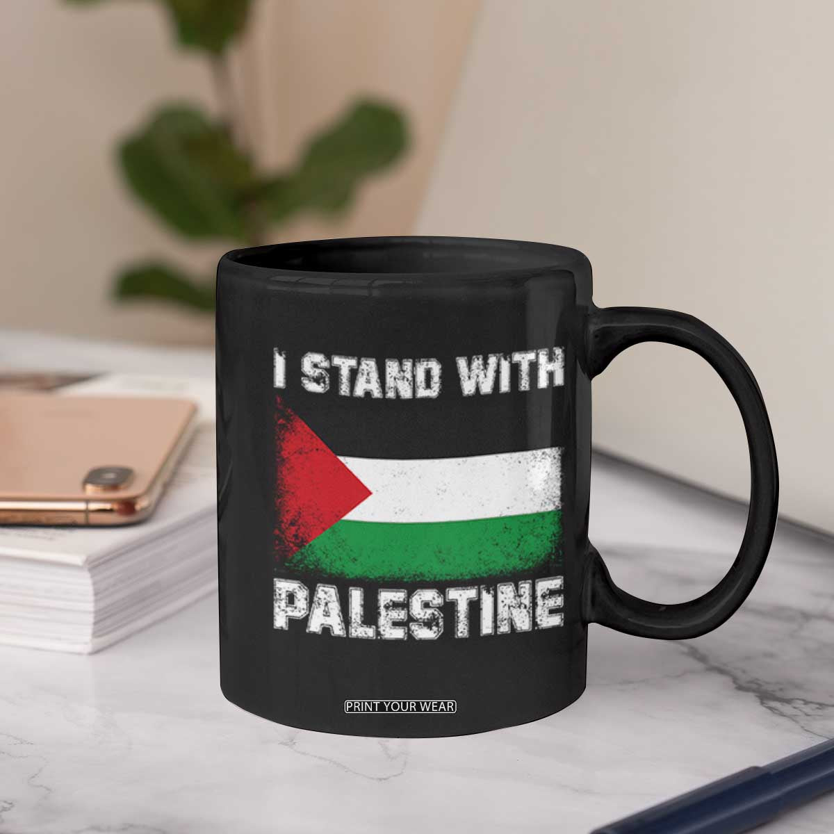 Stand With Palestine Coffee Mug Gaza Palestinian Flag TS10 Print Your Wear