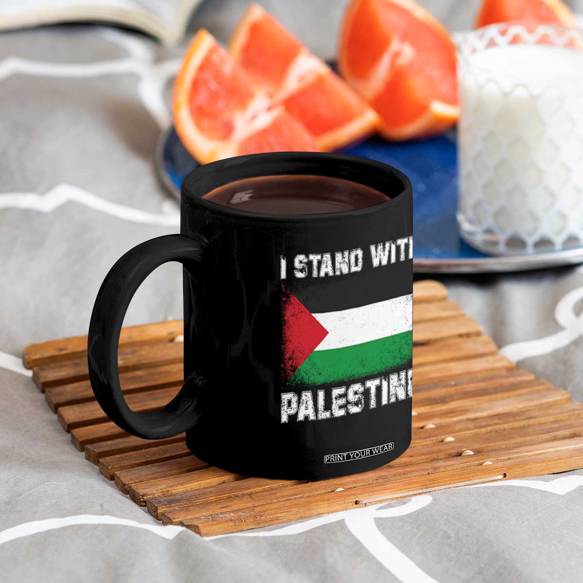 Stand With Palestine Coffee Mug Gaza Palestinian Flag TS10 Print Your Wear