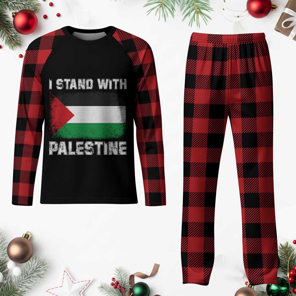 Stand With Palestine Plaid Pajama Set Gaza Palestinian Flag TS10 Buffalo Plaid Print Your Wear