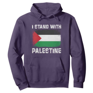 Stand With Palestine Hoodie Gaza Palestinian Flag TS10 Purple Print Your Wear