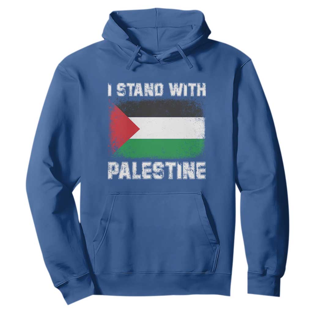 Stand With Palestine Hoodie Gaza Palestinian Flag TS10 Royal Blue Print Your Wear