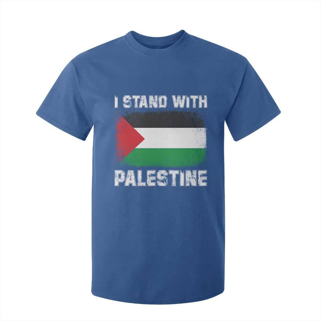 Stand With Palestine T Shirt For Kid Gaza Palestinian Flag TS10 Royal Blue Print Your Wear