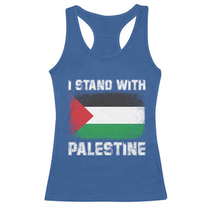 Stand With Palestine Racerback Tank Top Gaza Palestinian Flag TS10 Royal Blue Print Your Wear
