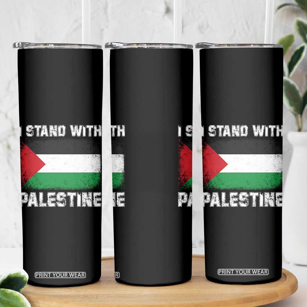 Stand With Palestine Skinny Tumbler Gaza Palestinian Flag TS10 Print Your Wear