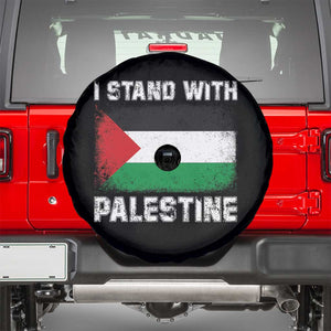 Stand With Palestine Spare Tire Cover Gaza Palestinian Flag TS10 Black Print Your Wear