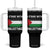 Stand With Palestine Tumbler With Handle Gaza Palestinian Flag TS10 One Size: 40 oz Black Print Your Wear
