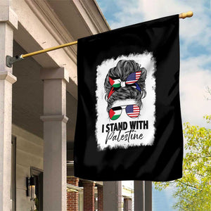 Stand With Palestine Garden Flag Messy Bun Gaza Palestinian Flag TS10 Print Your Wear
