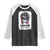 Stand With Palestine Raglan Shirt Messy Bun Gaza Palestinian Flag TS10 Black White Print Your Wear