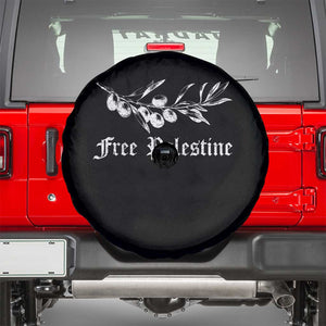 Free Palestine Spare Tire Cover Palestinian Olives Fruits TS10 Black Print Your Wear