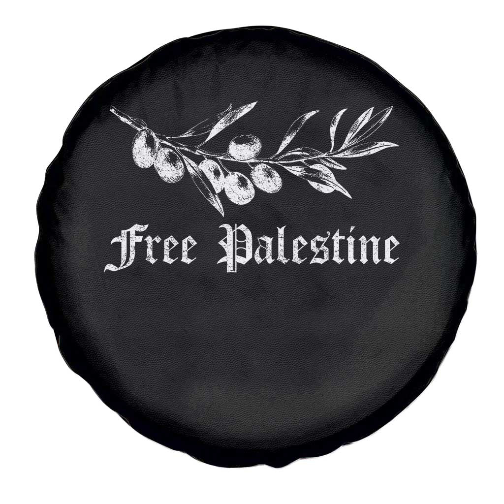 Free Palestine Spare Tire Cover Palestinian Olives Fruits TS10 Print Your Wear