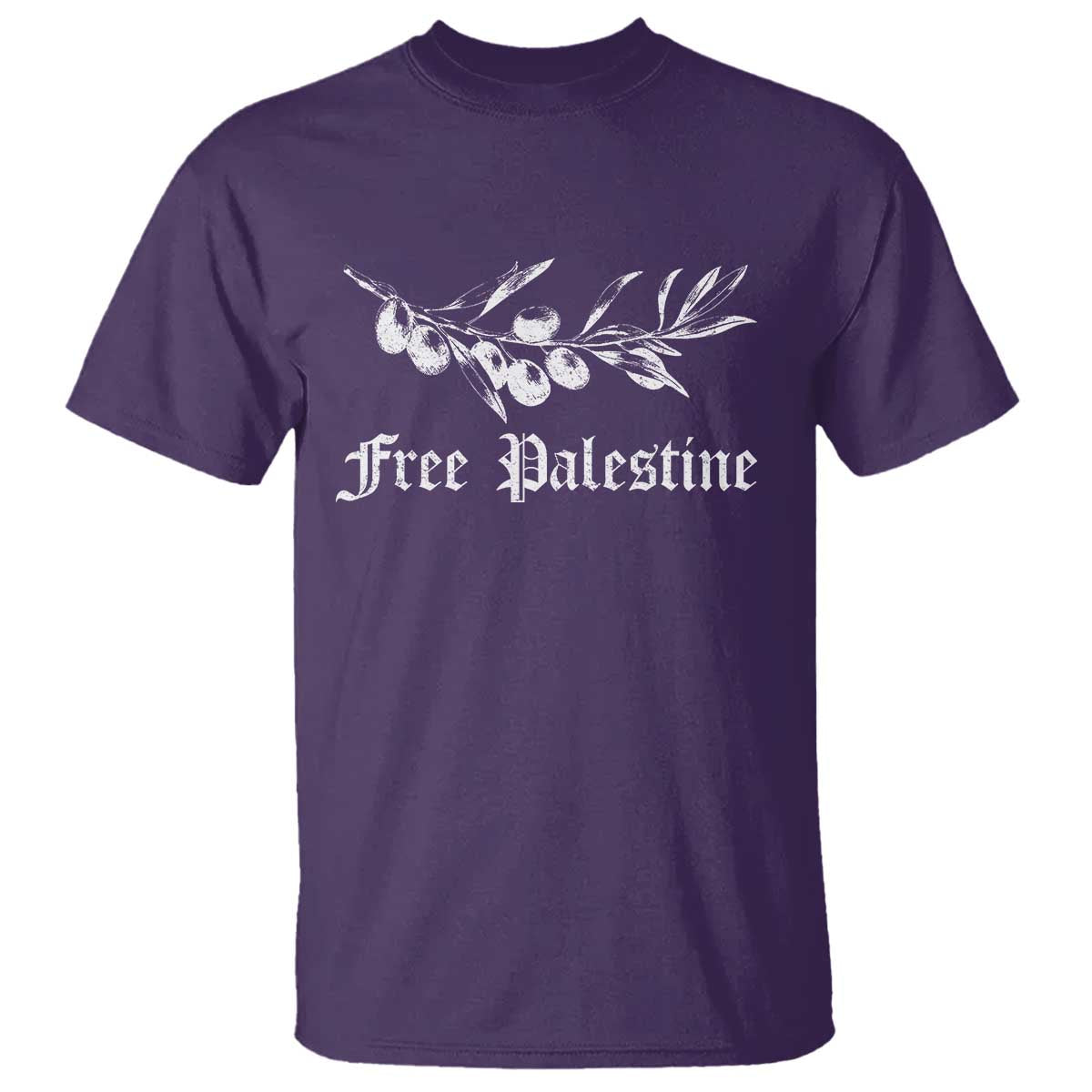 Free Palestine T Shirt Palestinian Olives Fruits TS10 Purple Print Your Wear