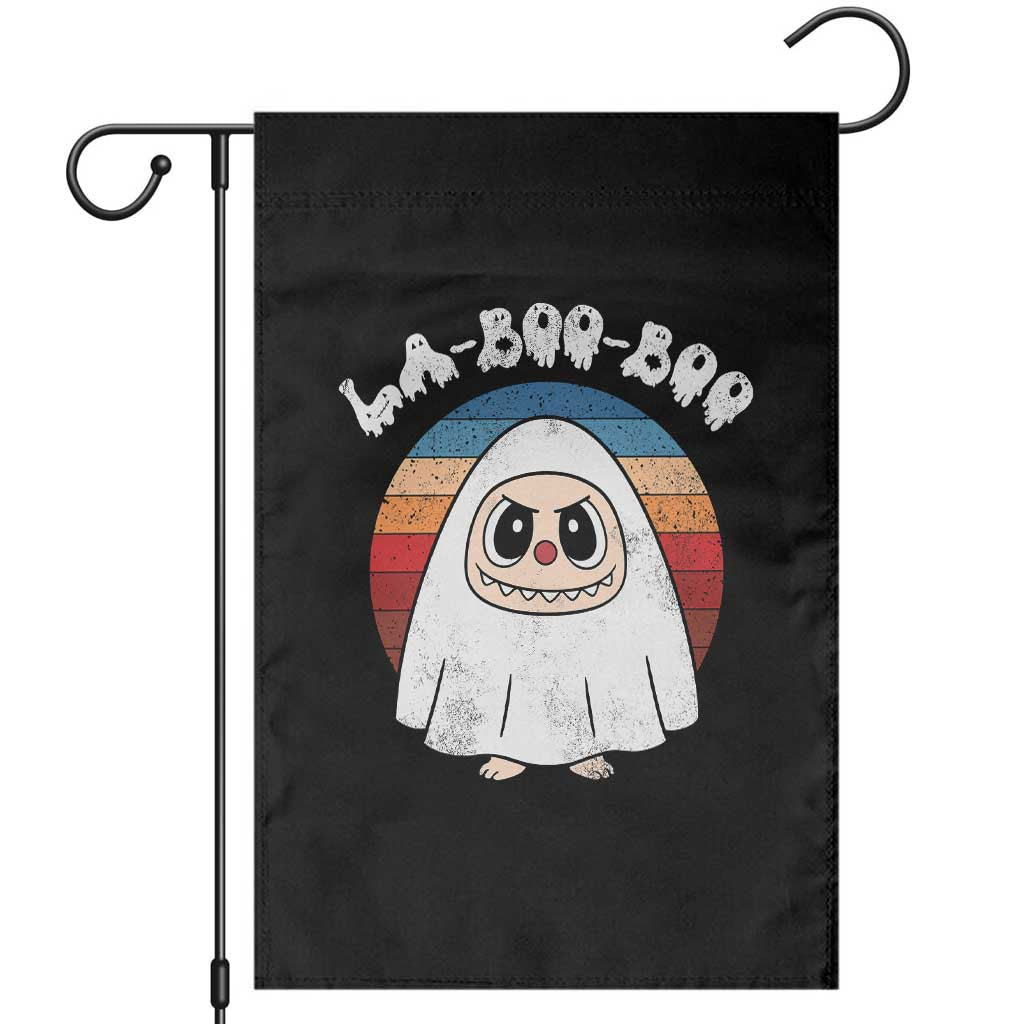 Cute Ghost Halloween Costume Garden Flag Retro Spooky Trending Cartoon La Boo Boo TS10 Black Print Your Wear