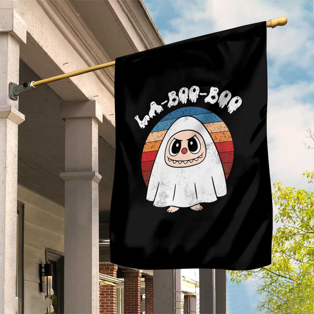 Cute Ghost Halloween Costume Garden Flag Retro Spooky Trending Cartoon La Boo Boo TS10 Print Your Wear