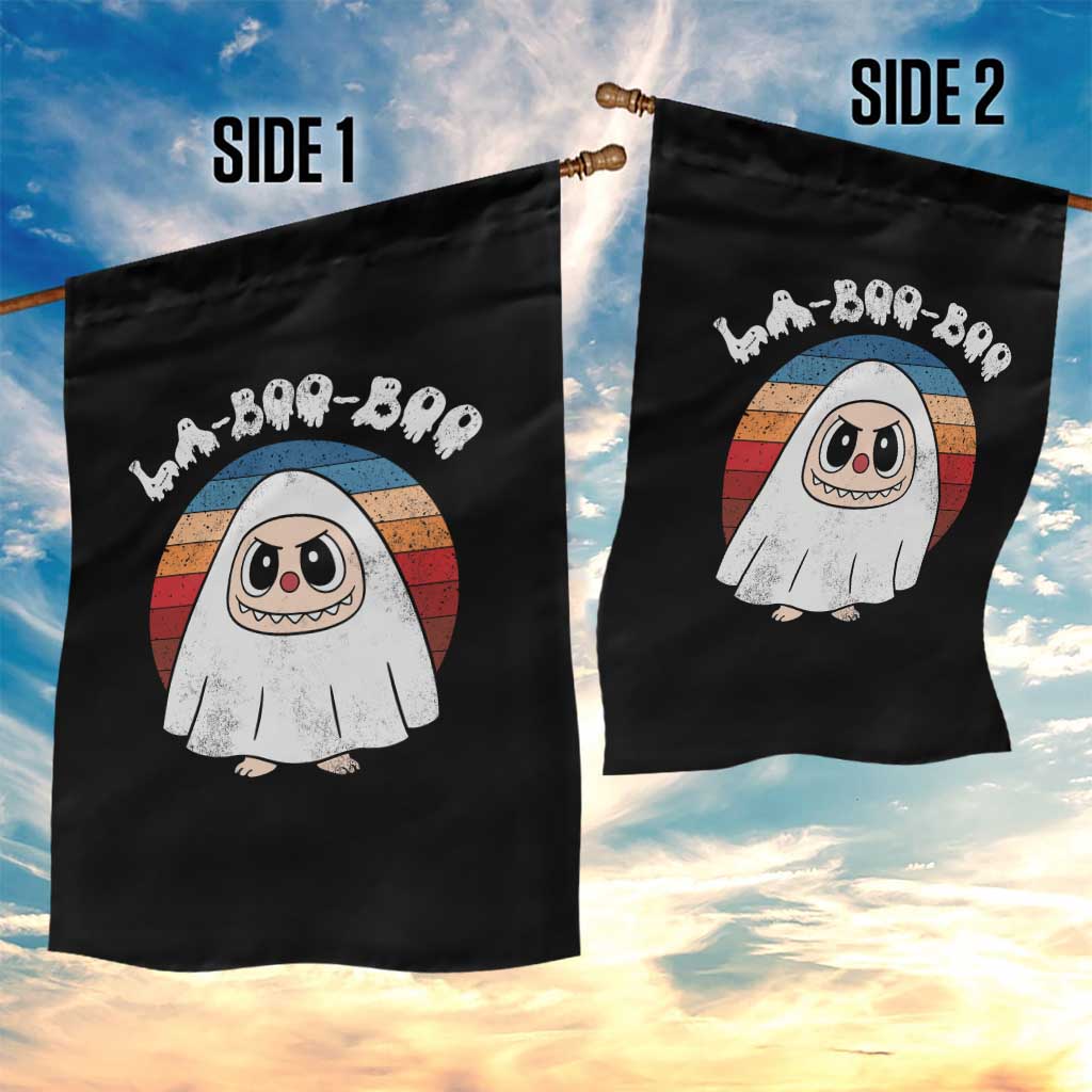 Cute Ghost Halloween Costume Garden Flag Retro Spooky Trending Cartoon La Boo Boo TS10 Print Your Wear