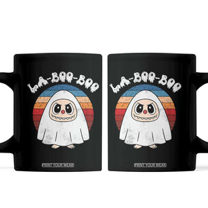Cute Ghost Halloween Costume Coffee Mug Retro Spooky Trending Cartoon La Boo Boo TS10 Black Print Your Wear