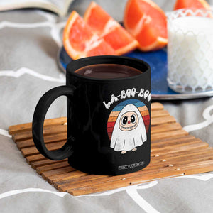 Cute Ghost Halloween Costume Coffee Mug Retro Spooky Trending Cartoon La Boo Boo TS10 Print Your Wear
