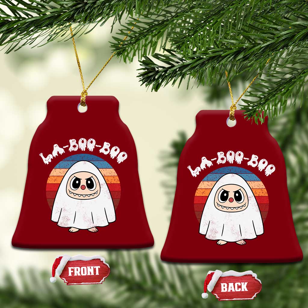 Cute Ghost Halloween Costume Ceramic Ornament Retro Spooky Trending Cartoon La Boo Boo TS10 Print Your Wear