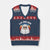 Cute Ghost Halloween Costume V-Neck Knit Sweater Vest Retro Spooky Trending Cartoon La Boo Boo TS10 Navy Red Print Your Wear