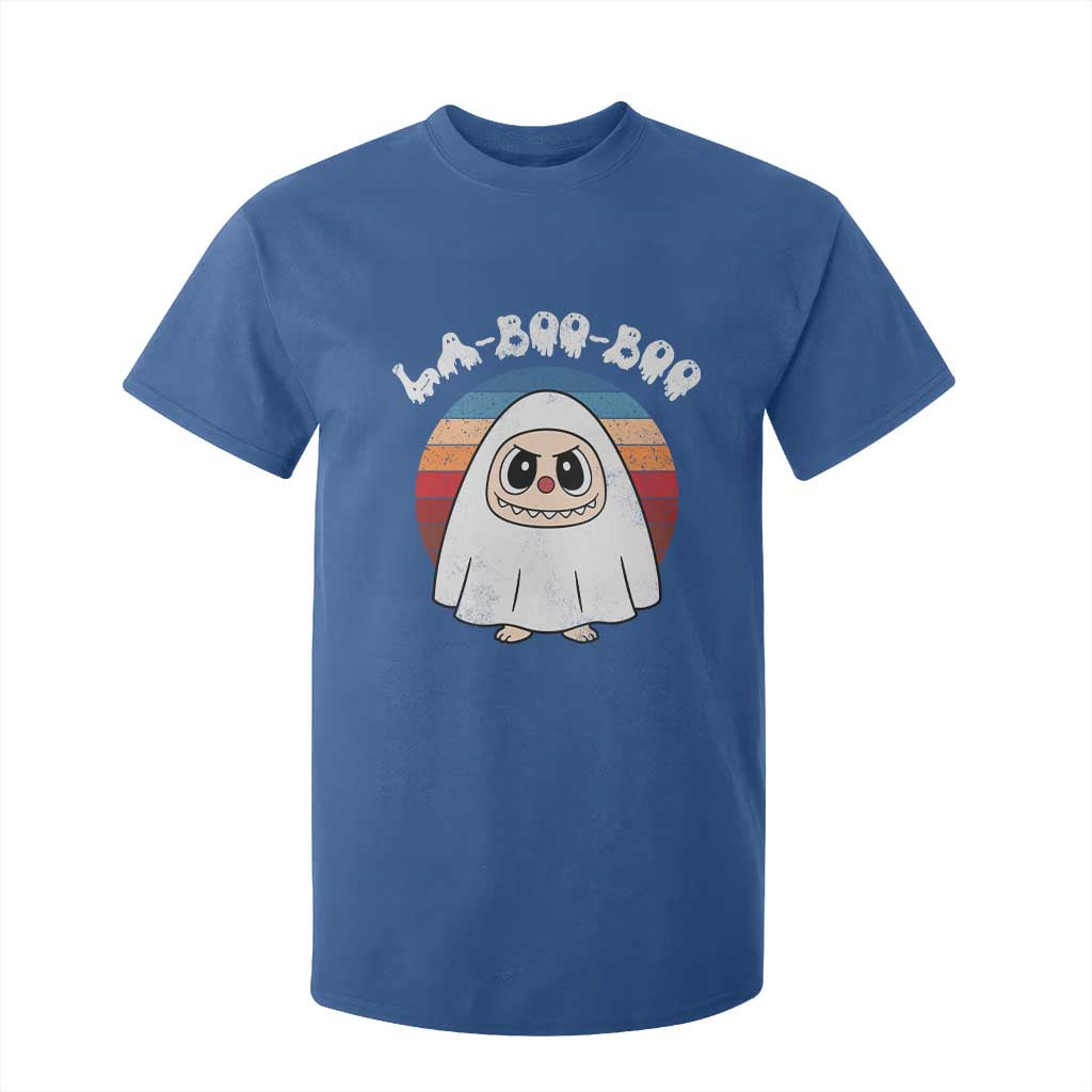 Cute Ghost Halloween Costume T Shirt For Kid Retro Spooky Trending Cartoon La Boo Boo TS10 Royal Blue Print Your Wear
